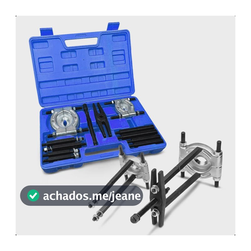 Extrator de Rolamentos Feron Kit Universal 12 Peças 30mm a 75mm Aço Forjado