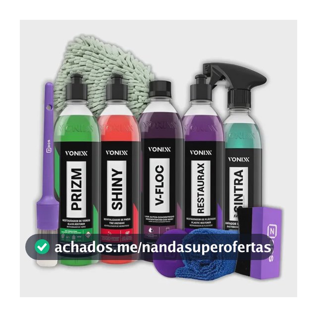 Kit Profissional Vonixx Shampoo V-floc Shiny Restaurax Prizm