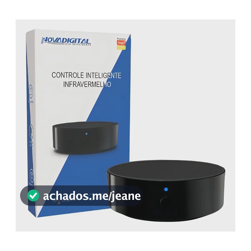 Controle Remoto Inteligente Novadigital Universal Infravermelho Ir Wifi Tuya Smart Life Alexa Google Preto