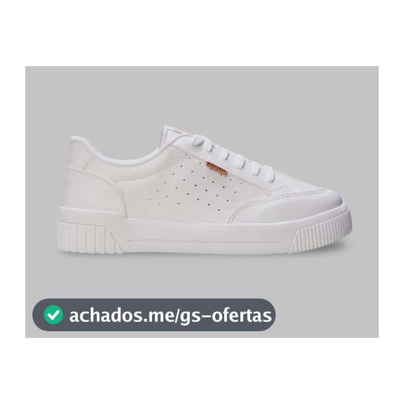 Tênis Feminino Urban Furinhos Anacapri Branco Liso 38 Br