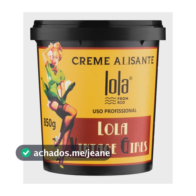 Creme Alisante Lola Vintage Girls 850g - Lola from Rio
