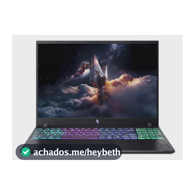Notebook Acer Nitro 58mm C5 8gb Ram 512gb Ssd Rtx5060 Linux Preto
