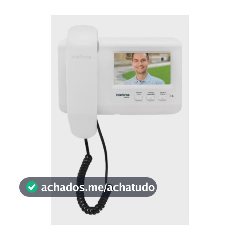 Módulo Interno para Videoporteiro IVR 1010 IN Branco Intelbras
