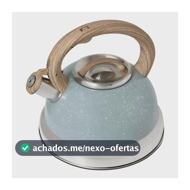 Chaleira Roma Inox Verde 2,7l Com Apito De Indução Brinox
