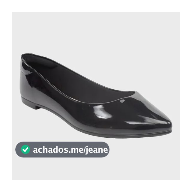 Sapatilha Feminina Mule Verniz Bico Fino Cod: 120