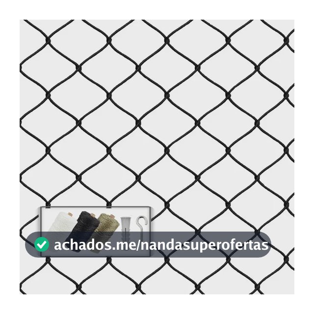 Kit 1,50x3,00 Completo Rede Tela De Proteção Para Janelas