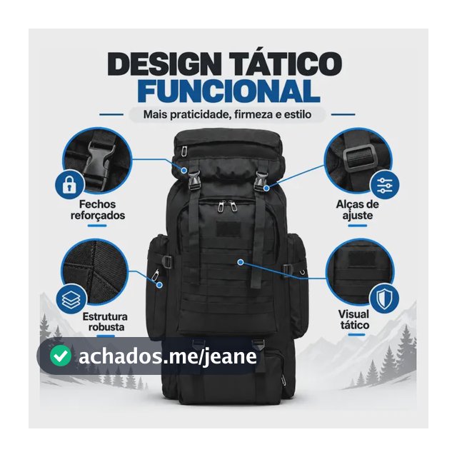 Mochila Cargueiro Camping Acampamento Trilha Impermeável 80l