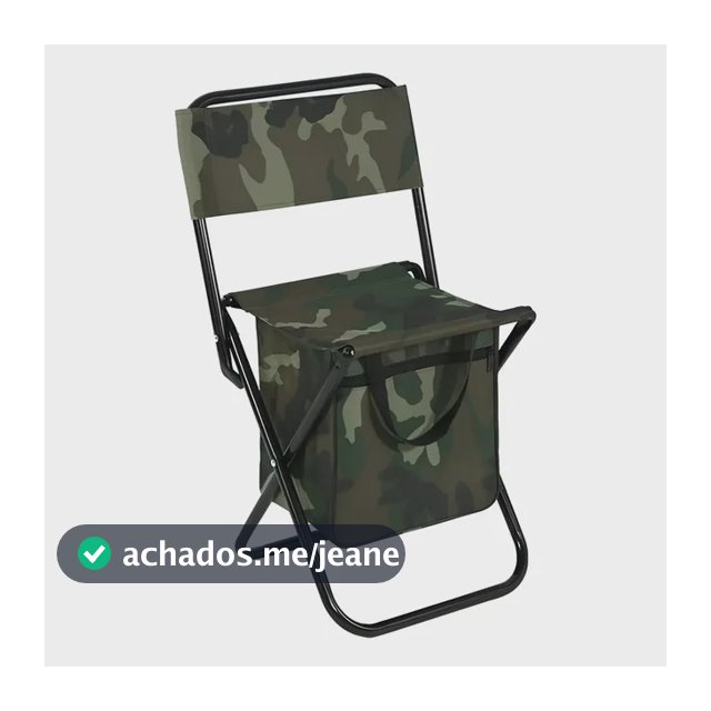 Cadeira Portátil Com Bolsa Térmica Para Aventuras Ar Livre