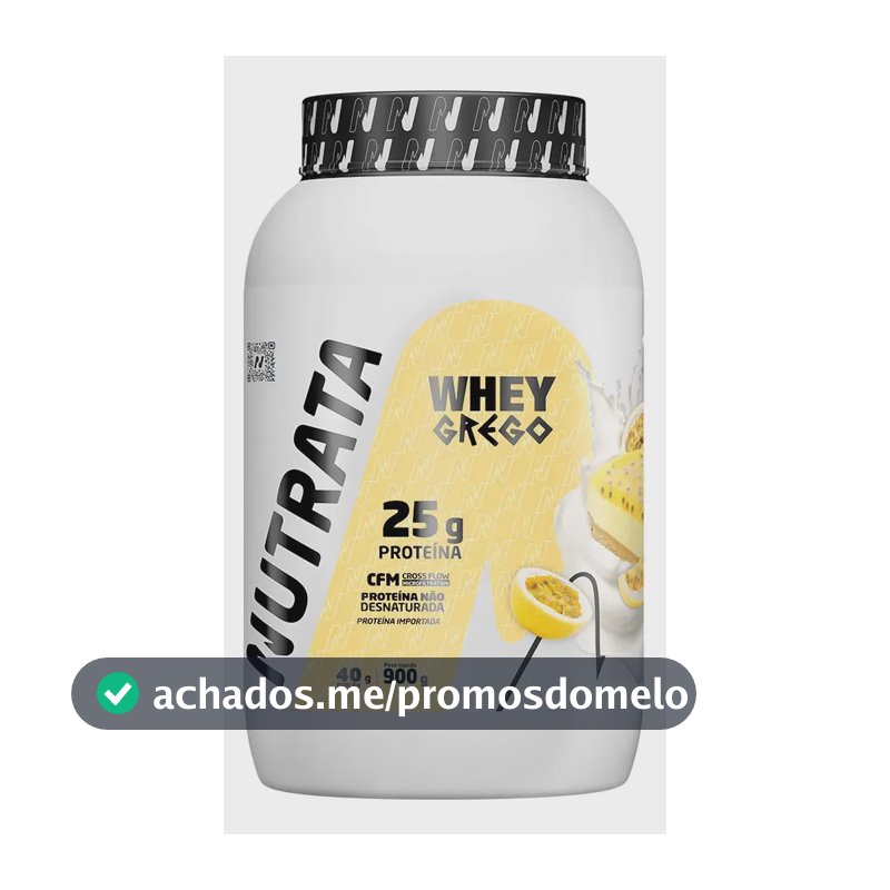 Whey Grego 3W Pote 900g Mousse de Maracujá Nutrata