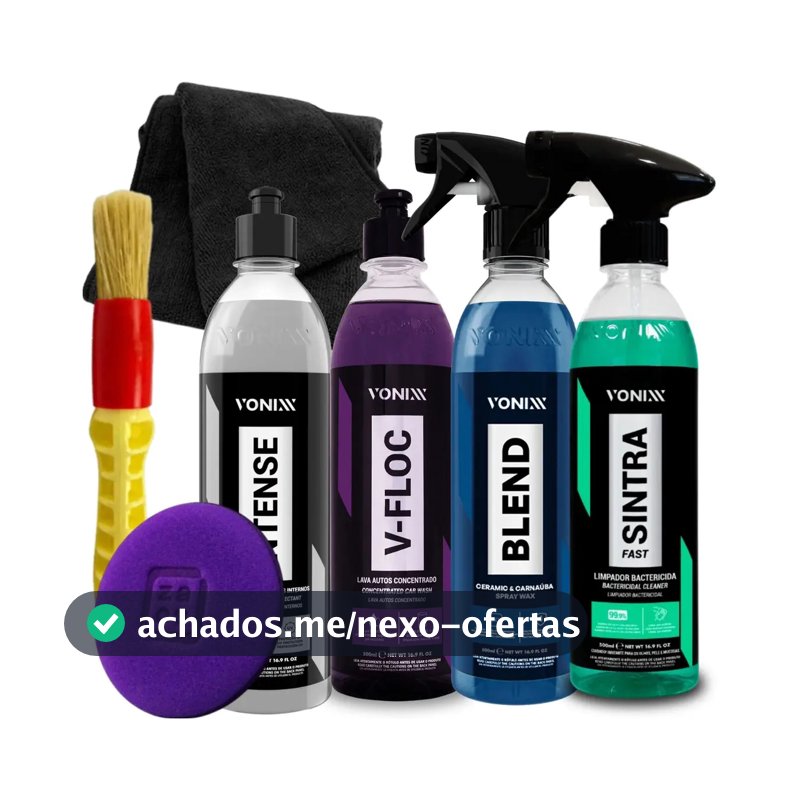 Kit Lavagem Automotiva V-floc Blend Sintra Intense Vonixx