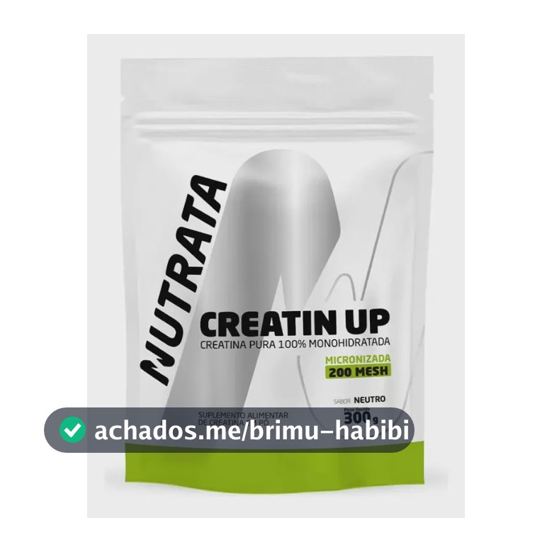 Creatina Monohidratada Nutrata 300g Refil em Pó Pura