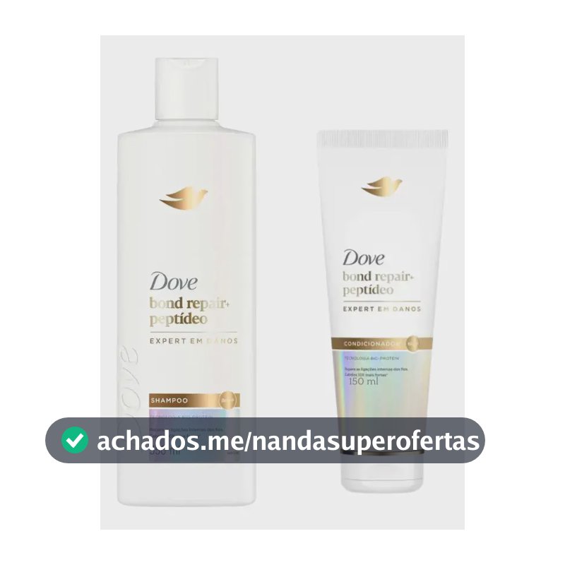 Kit Dove Bond Intense Repair Shampoo 350ml e Condicionador 150ml
