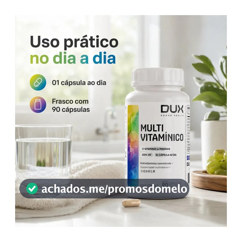 Vitamina Dux Nutrition Polivitaminico Dux Multivitamínico em cápsula Sem sabor x 100mL de 90 un