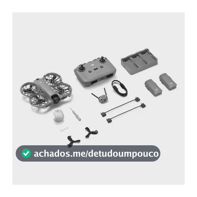 Drone Dji Neo 2  Fly More Combo  (rc-n3) 3 Baterias Cinza