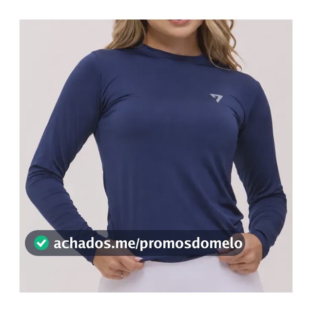 Camiseta Feminina Térmica Manga Longa Proteção Solar Uv