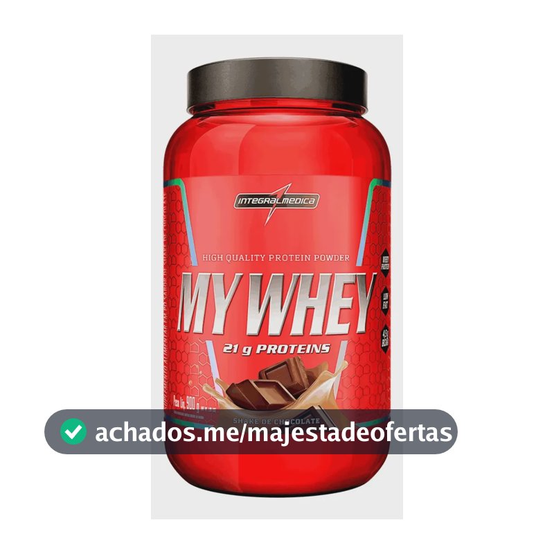 My Whey Shake De Chocolate Pote 900g Integralmédica Chocolate