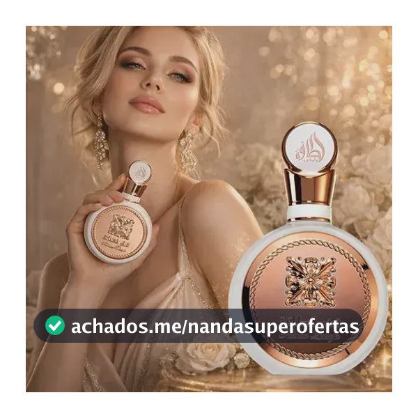Perfume Árabe Fakhar Rose Lattafa Sereia Feminino 100ml Eau De Parfum