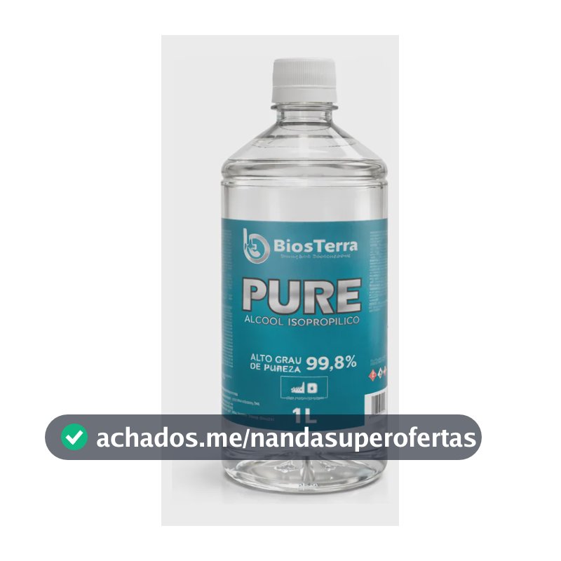 Álcool Isopropilico 99,8% Limpeza Placa E Eletrônico 1000ml