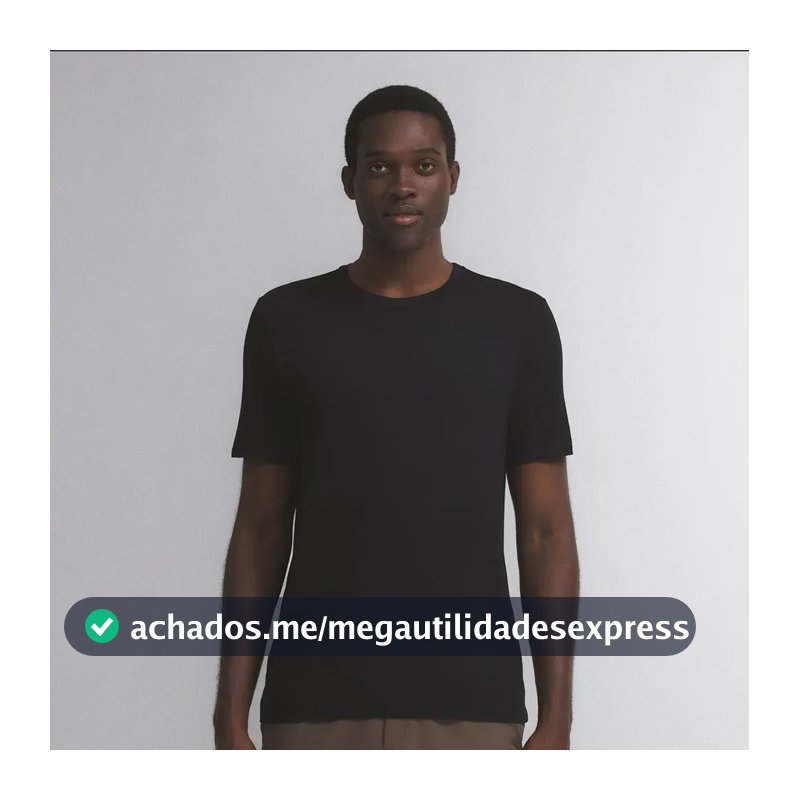 Camiseta Masculina Insider Light Preta G Gola U