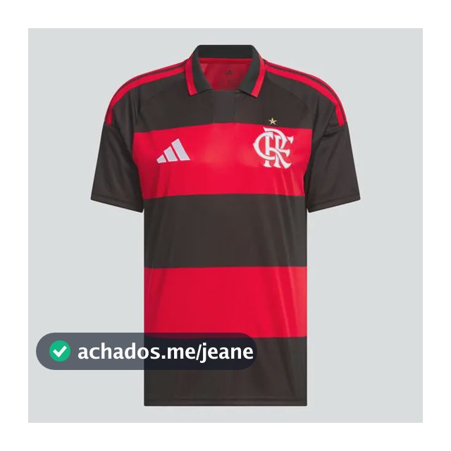 Camisa Do Flamengo Masculina I Cr 26 adidas Red/black Sem Jogador M