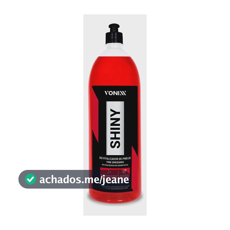 Revitalizador De Pneus Shiny Pretinho 1,5l Vonixx Preto