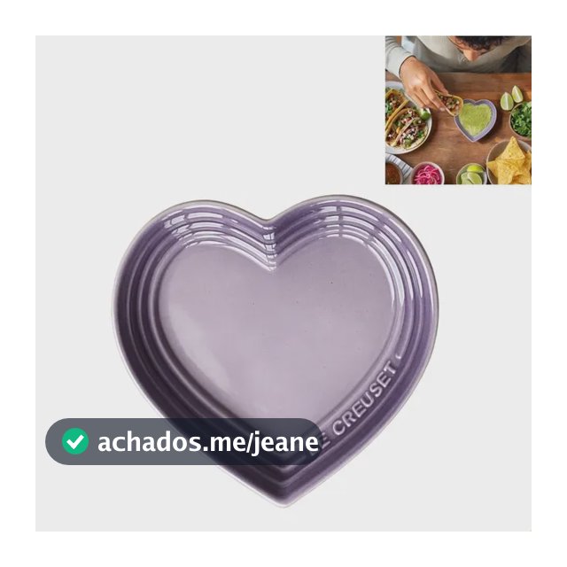 Prato De Grés Le Creuset De 12 Cm Com Coração De Lavanda, 2