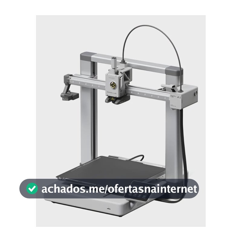 Impressora 3d Bambu Lab A1 Sem Ams Prateado Cinza