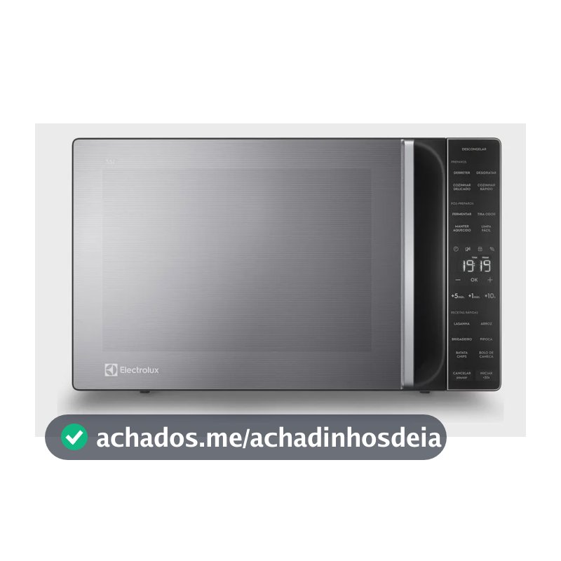 Micro-ondas Electrolux 36L cor Inox Efficient com Descongelamento Assistido ME36S