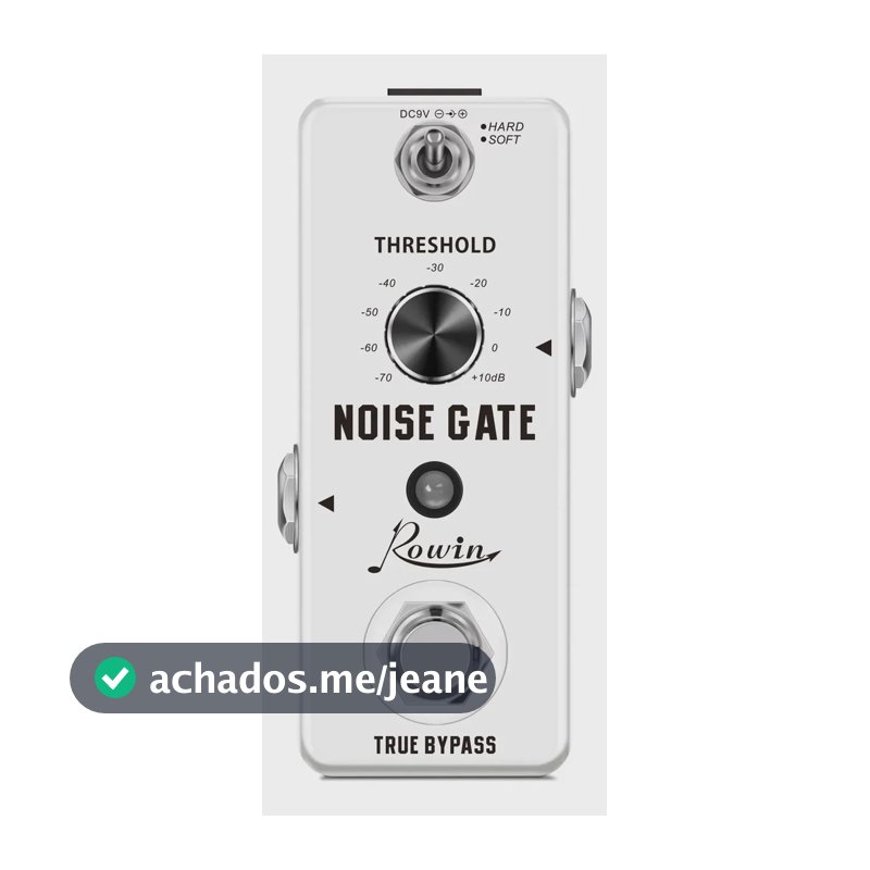 Pedal Rowin Noise Gate Elimina Ruido P/ Guitarra E Baixo