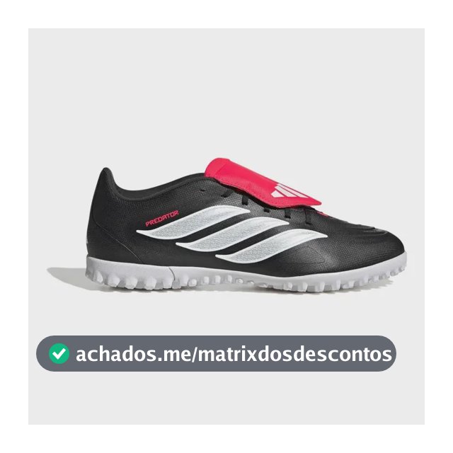 Chuteira Society Masc Predator Club Fold-over Tongue adidas Preto 41 Br