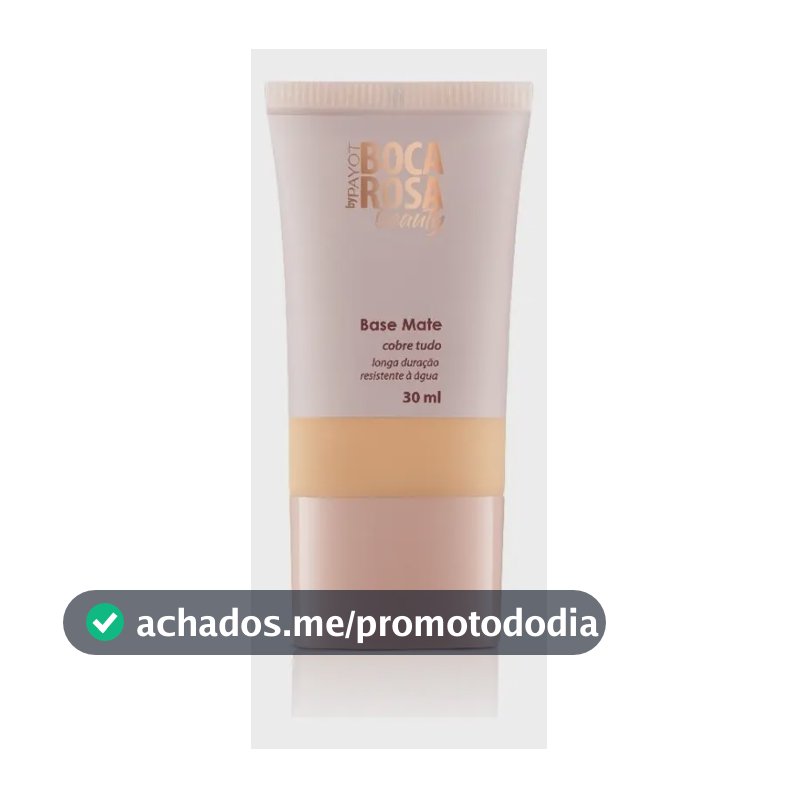 Base matte Payot Boca Rosa Beauty 30ml tom 3 Francisca cobertura uniforme acabamento natural