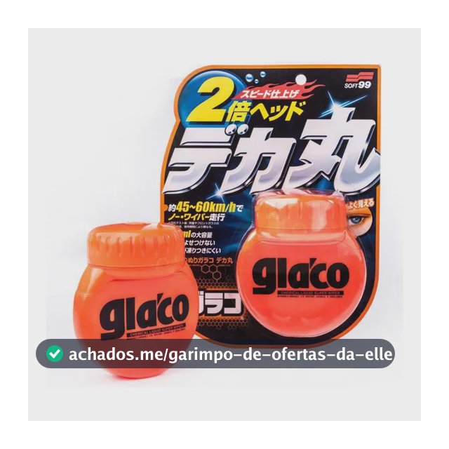Glaco Big 120ml - Repelente De Água De Chuva - Soft99 Vidros