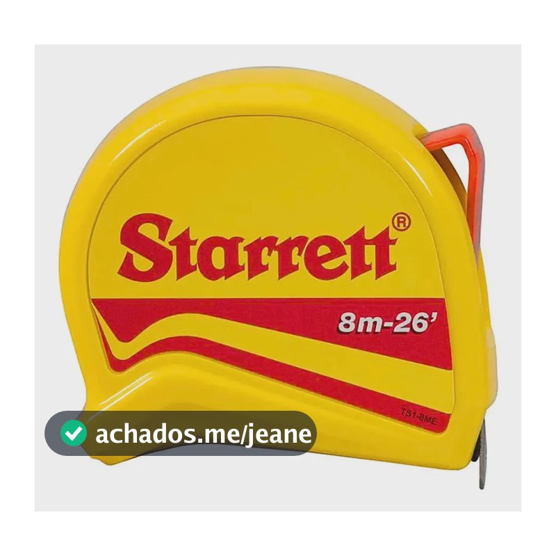 Trena 8 Metros - Starrett - Mm/pol