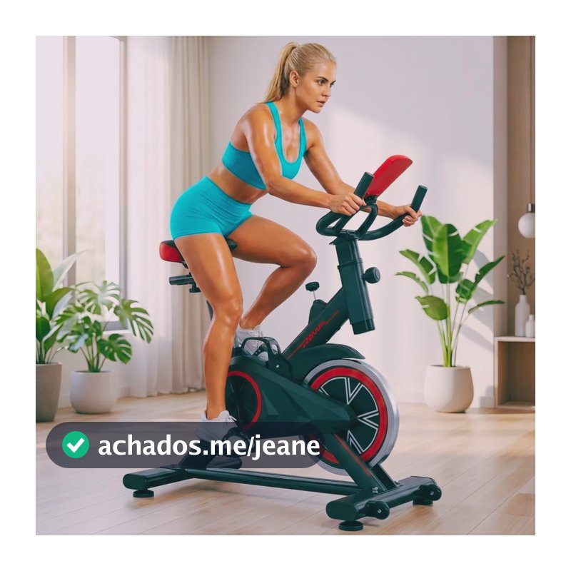 Bicicleta Spinning Ergométrica Musculação E Cardio Preto Não Tem Voltagem