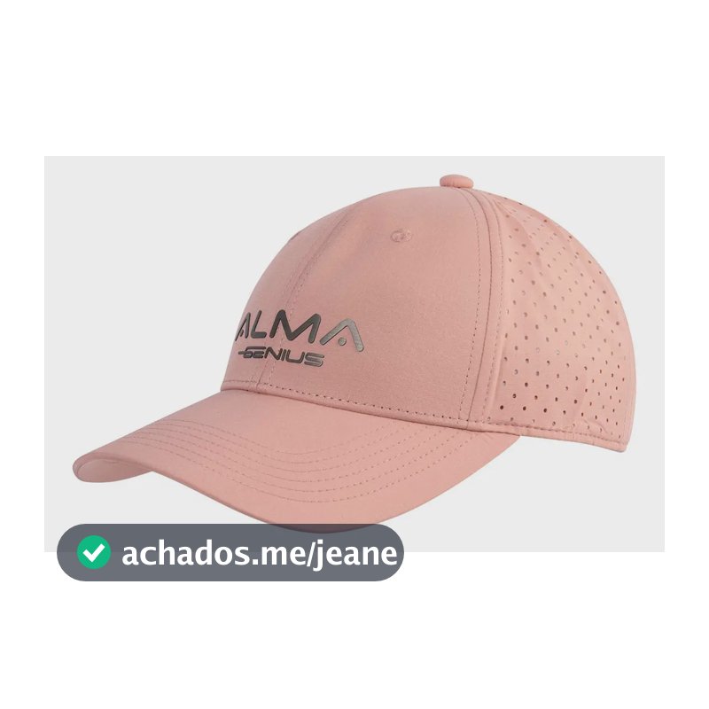 Boné Esportivo Flexivel Fitness Ajustavel New Alma Genius Cor Rosa Tamanho Único