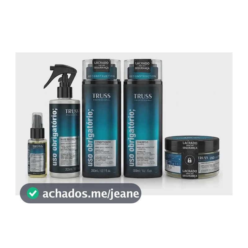 Kit Truss Uso Não Obrigatório Sh+cond+oléo+spray+masc