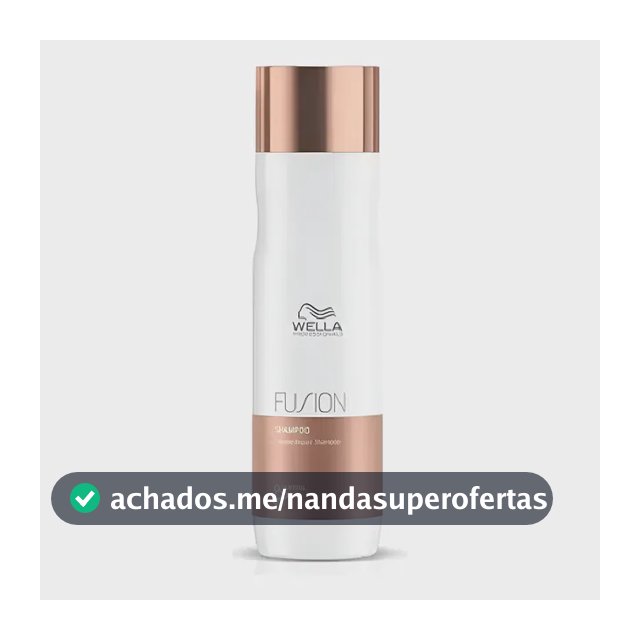 Shampoo Wella Fusion 250ml: Reparação Extrema 95% Mais Forte