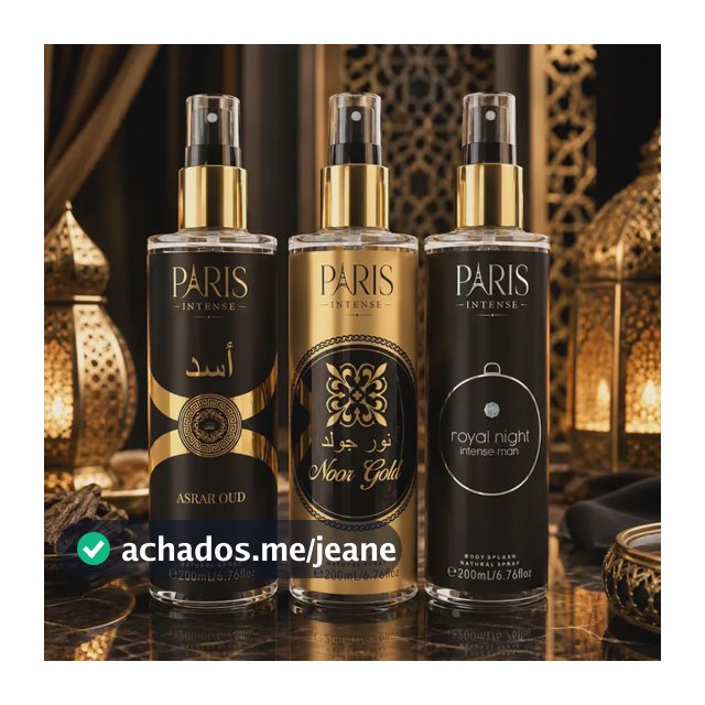 Kit Body Splash Arabe C/3un 200ml Masculino Amadeirado