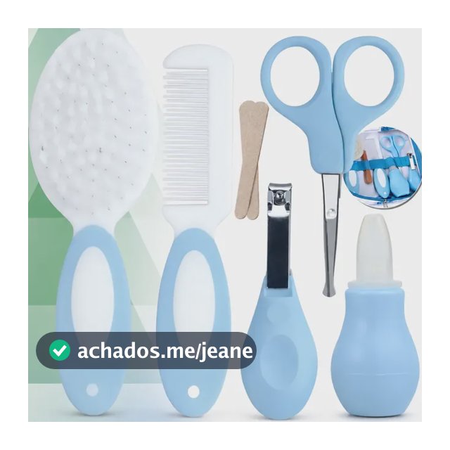 Kit Cuidados Higiene Viagem Pente Escova Kit Manicure Bebê