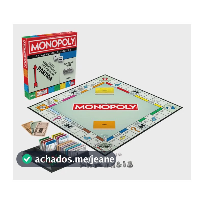 Jogo Monopoly Classic Refresh G0009 Hasbro