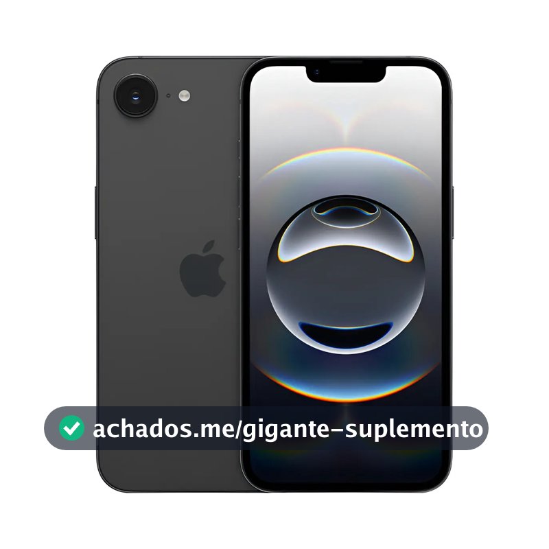 iPhone 16e (128 GB) - Preto - Distribuidor Autorizado