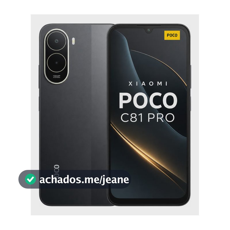Celular Xiaomi Poco C81 Pro 256gb 4gb Ram 120hz 4g Global Preto