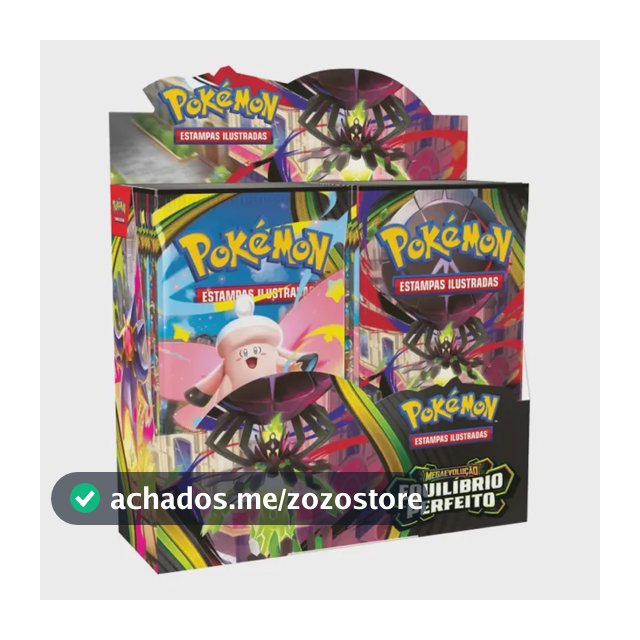 Pokémon Box 36 Booster Equilíbrio Perfeito Mega Zygarde Ex Pokemon Português