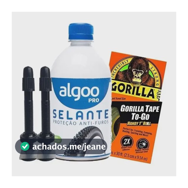 Kit Selante Tubeles Algoo 500ml + Fita Gorilla +par Válvulas