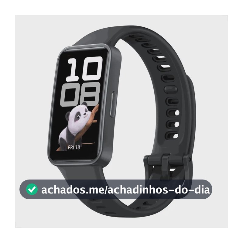 Smartwatch HUAWEI Band 10 Caixa de Polímeros Duráveis Análise do Sono em Nível Profissional Assistente de Bem-estar Emocional Relógio Smartwatch Compatível com Android e iOS Preto
