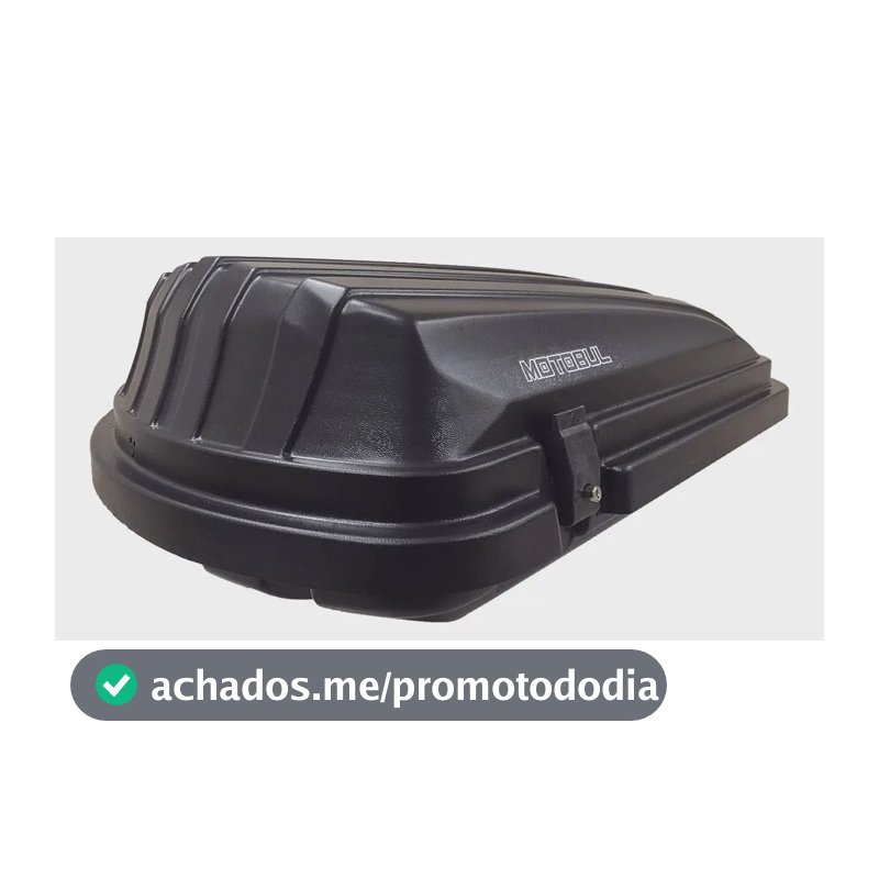 Bagageiro De Teto Maleiro Com Chave Motobul 300 Litros Preto Preto