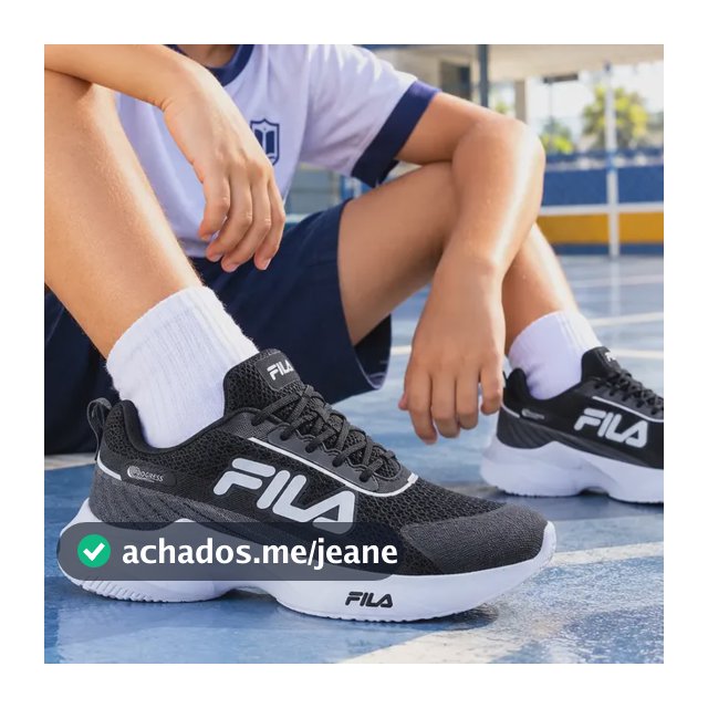 Tênis Infantil Fila Progress Esportivo Conforto Escola