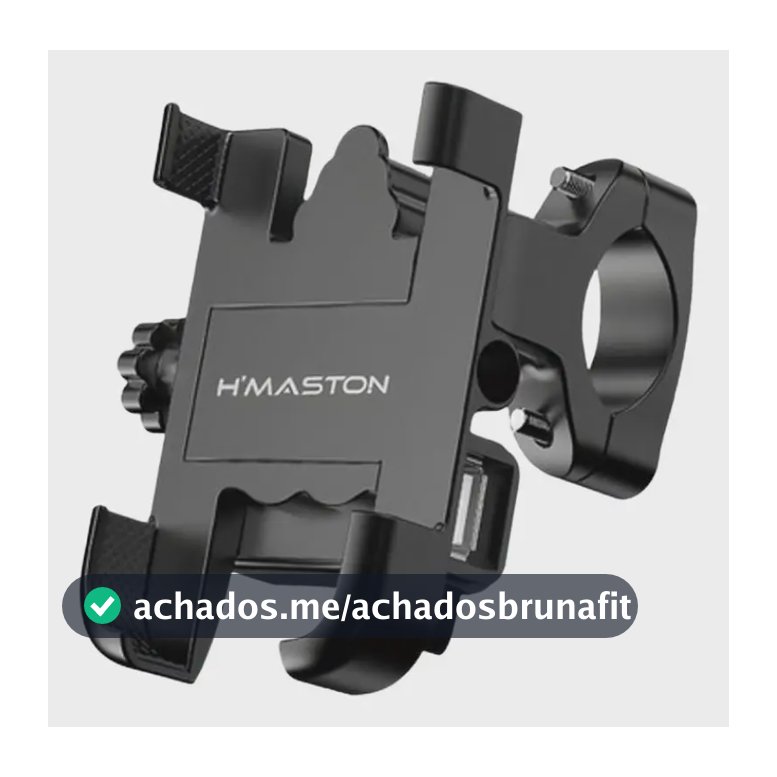 Suporte Celular Moto Garra Com Carregador Usb C/ TRAVA ANTI-FURTO