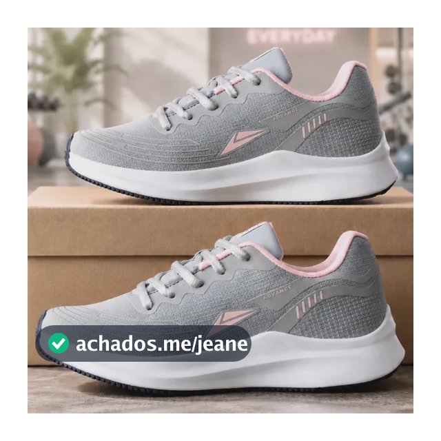 Tênis Sneeks Feminino Casual Academia Treino Promoção Cinza/rosa Sneeks 38,0 Br