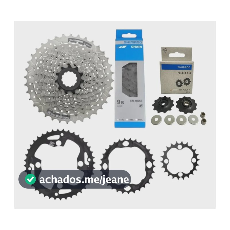 Kit Coroas Alivio M4050 Cassete Hg201 Corrente Hg53 Roldana